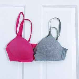 2 Victoria’s Secret Lined No-Wire Bras